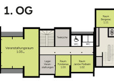 Veranstaltungsräume 1. Obergeschoss Grundriss 1. Obergeschoss