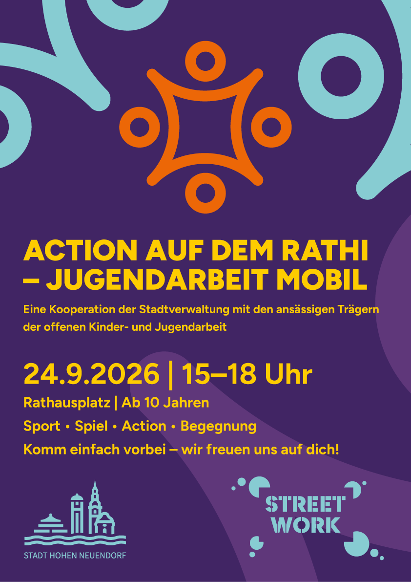 Plakat Action auf dem Rathi