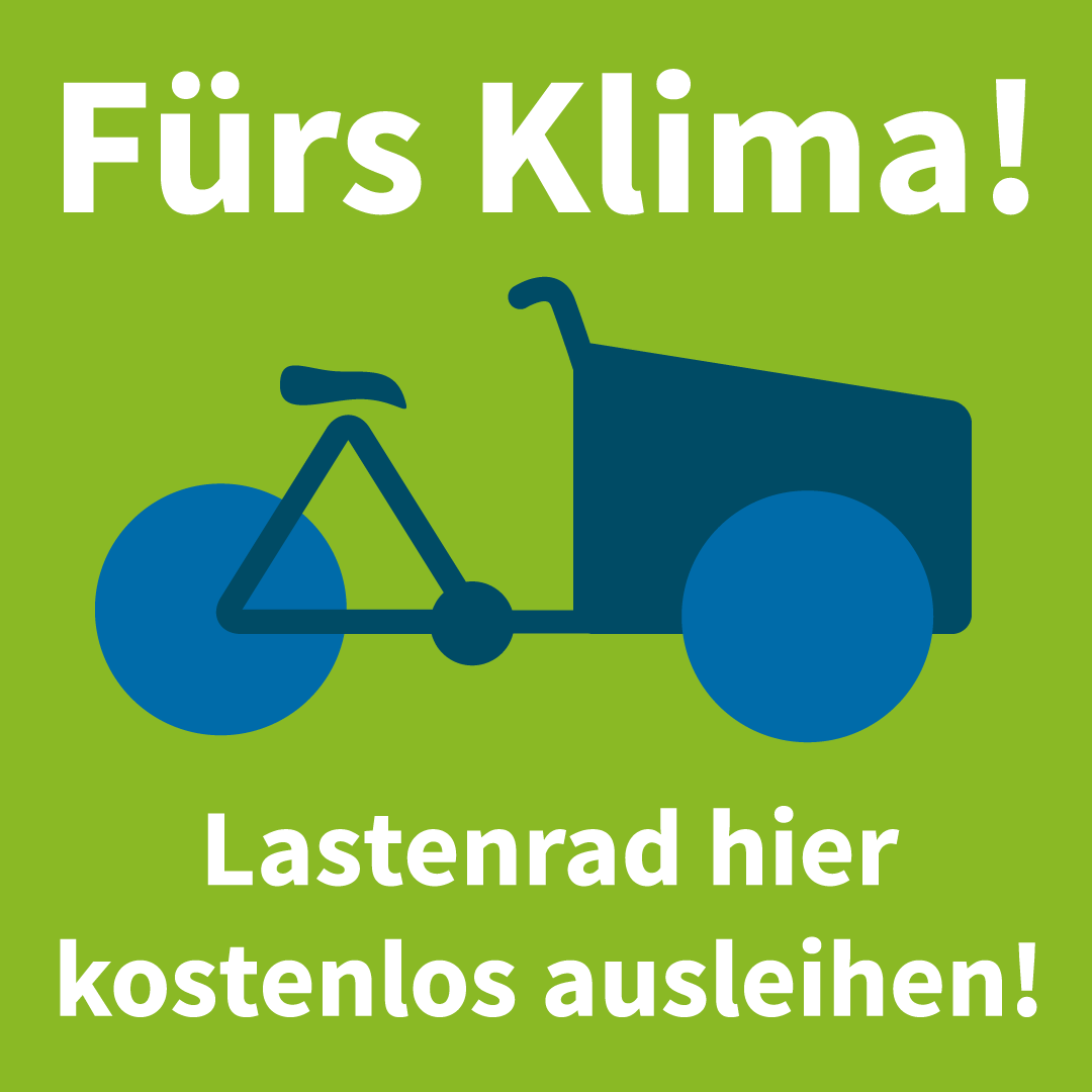 Logo Lastenrad, fürs Klima kostenlos ausleihen