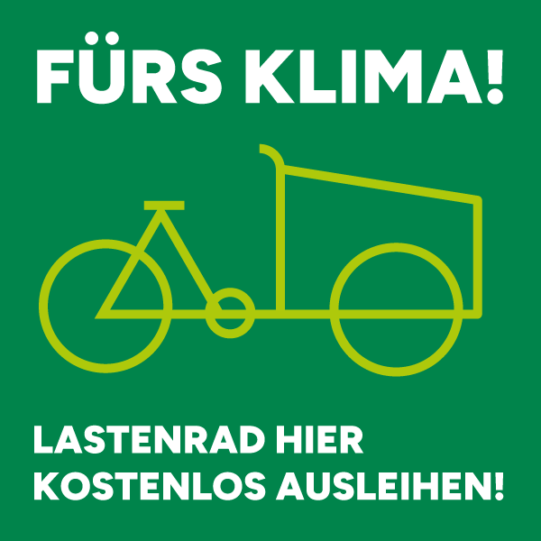 Logo Lastenrad, fürs Klima kostenlos ausleihen