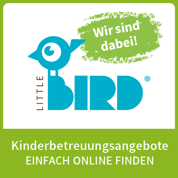 Logo Little Bird Wir sind dabei - Kinderbetreuungsangebote einfach online finden