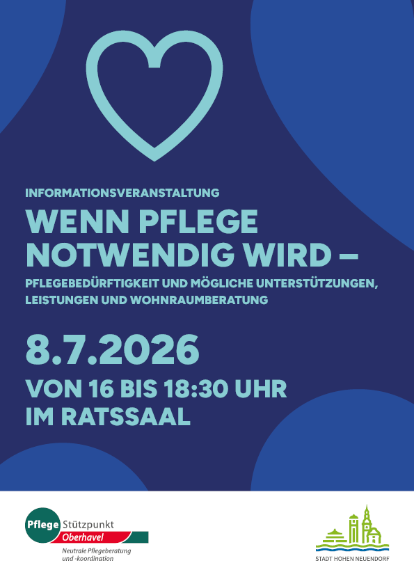Wenn Pflege notwendig wird - Pflegebedürftigkeit und mögliche Unterstützungen, Leistungen und Wohnraumberatung