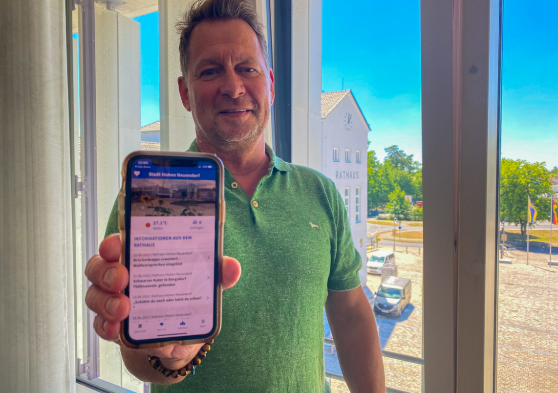 Die "Stadt Hohen Neuendorf" App steht ab sofort zum Download bereit. Die "Stadt Hohen Neuendorf" App steht ab sofort zum Download bereit.