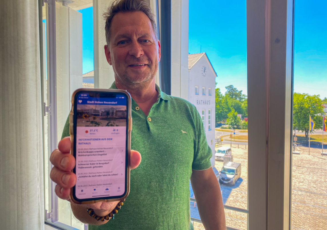 Die "Stadt Hohen Neuendorf" App steht ab sofort zum Download bereit.