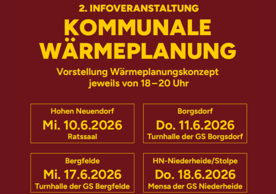 An vier Terminen im Juni finden die Abschluss-Infoveranstaltungen statt.