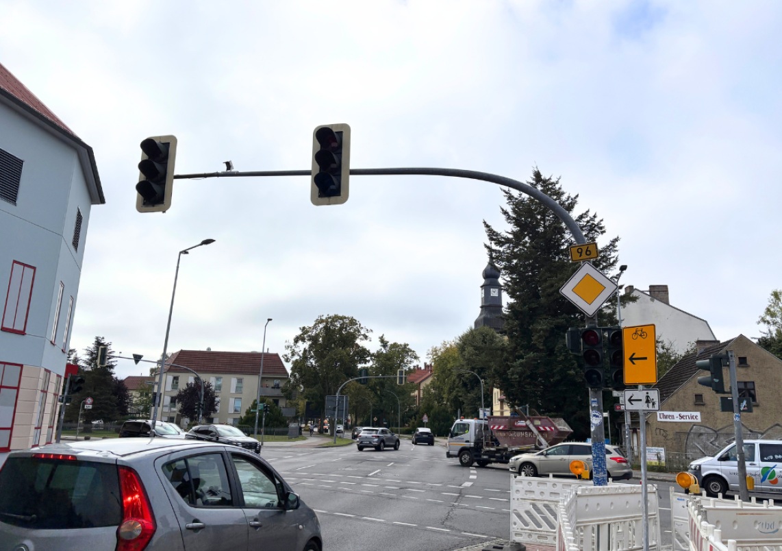 Die Ampelanlage an der Kaufland-Kreuzung fällt häufig aus.