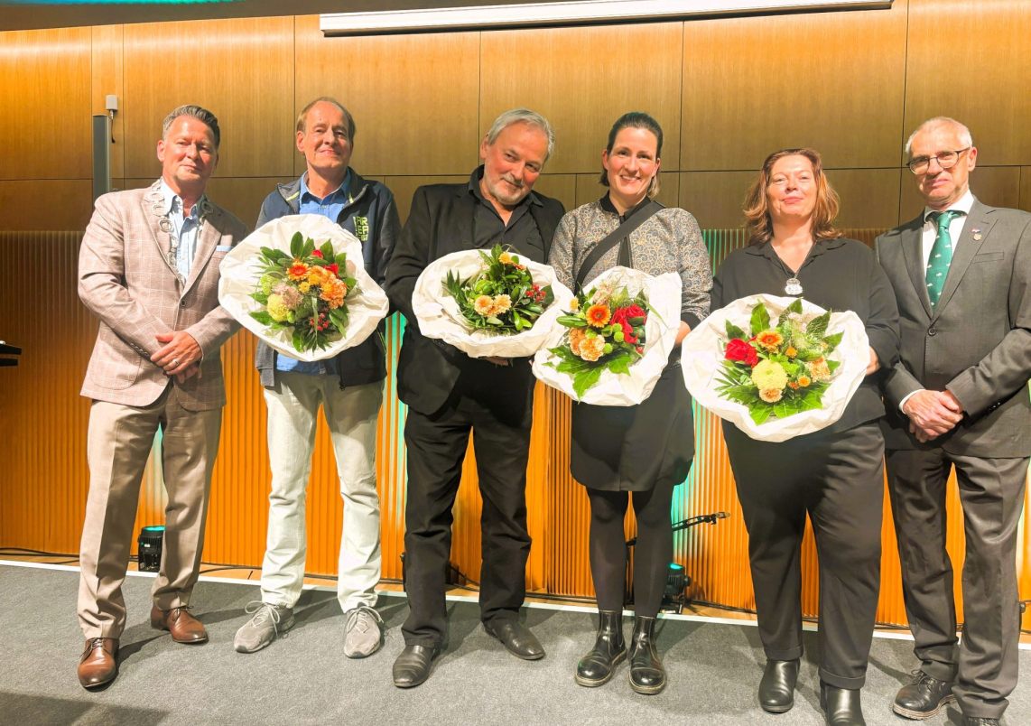 Preisträgerinnen und Preisträger beim Stadtempfang 2026.