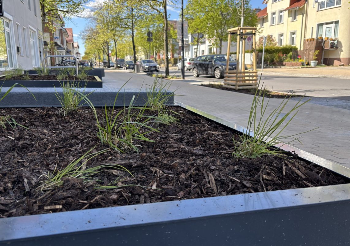 Die Neugestaltung der Schönfließer Straßeim im Teilabschnitt ist abgeschlossen.