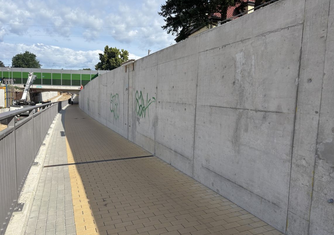 In der Unterführung soll bald ein Graffiti entstehen (Foto: Stadtverwaltung).