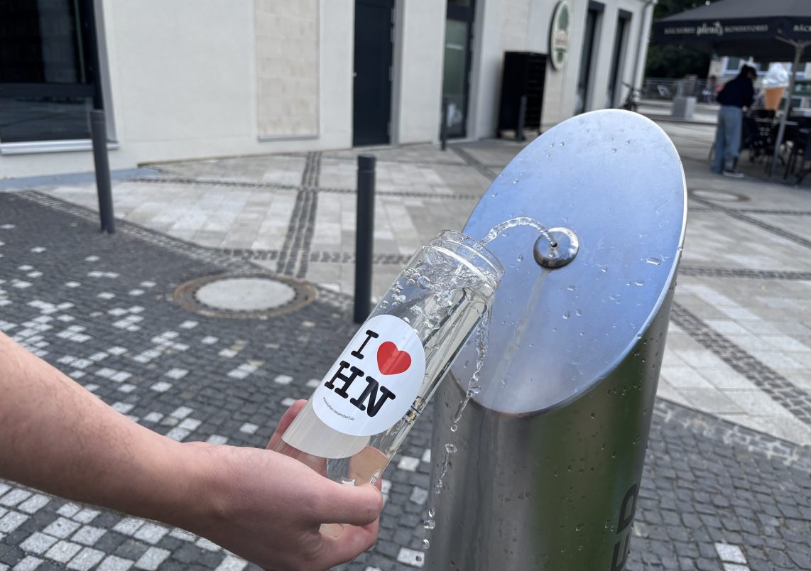 Trinkwasserspender am Kulturbahnhof.