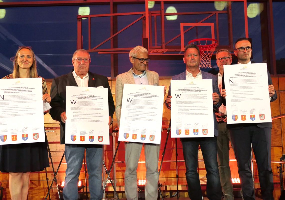 Gemeinsame Erklärung Hohen Neuendorfs und seiner Partnerstädte.