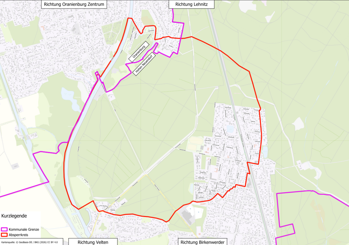 Sperrkreis am 11. März 2026