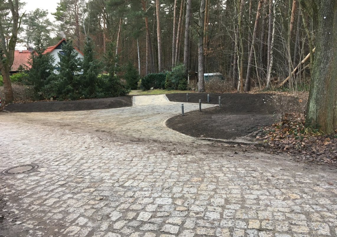 Neue Wendeanlage in der Mühlenbecker Straße.