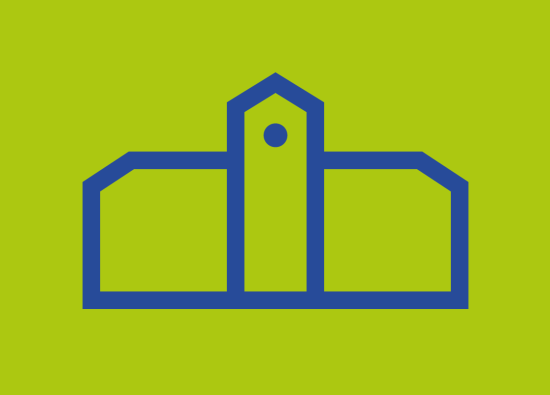 Icon mit den Konturen des Rathausgebäudes
