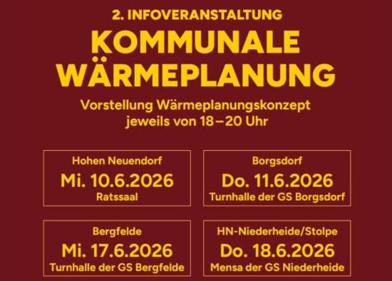 An vier Terminen im Juni finden die Abschluss-Infoveranstaltungen statt. An vier Terminen im Juni finden die Abschluss-Infoveranstaltungen statt.