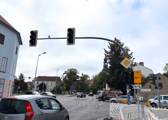 Die Ampelanlage an der Kaufland-Kreuzung fällt häufig aus. Die Ampelanlage an der Kaufland-Kreuzung fällt häufig aus.