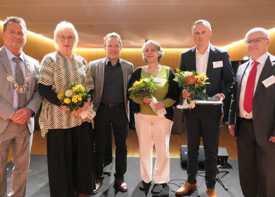 Preisträgerinnen und Preisträger beim Stadtempfang 2024.