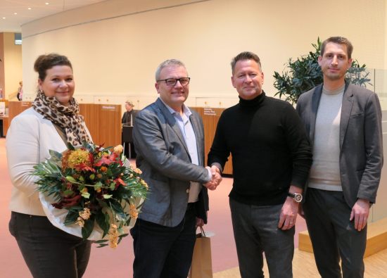 Danke an Hennigsdorf: Monique Meyer, Thomas Günther, Steffen Apelt, Malte Borchert (v.l.n.r.)