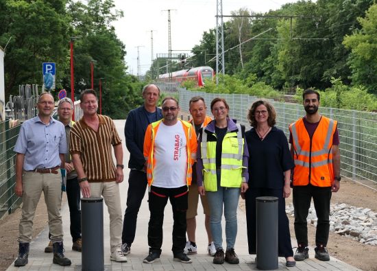 Eröffnung des verlängerten Waidmannsweges als Rettungsweg.