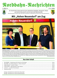 Nordbahnnachrichten Oktober 2015 Hohen Neuendorf