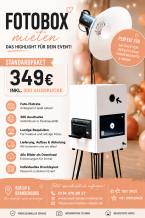 Standard-Paket Fotobox mit Sofortausdruck