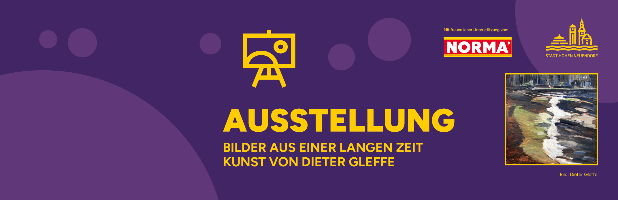 Die Ausstellung von Dieter Gleffes Werken ist bis 9.7. im Rathaus Hohen Neuendorf zu sehen.