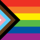 Progress-Pride-Flag - Regenbogenflagge