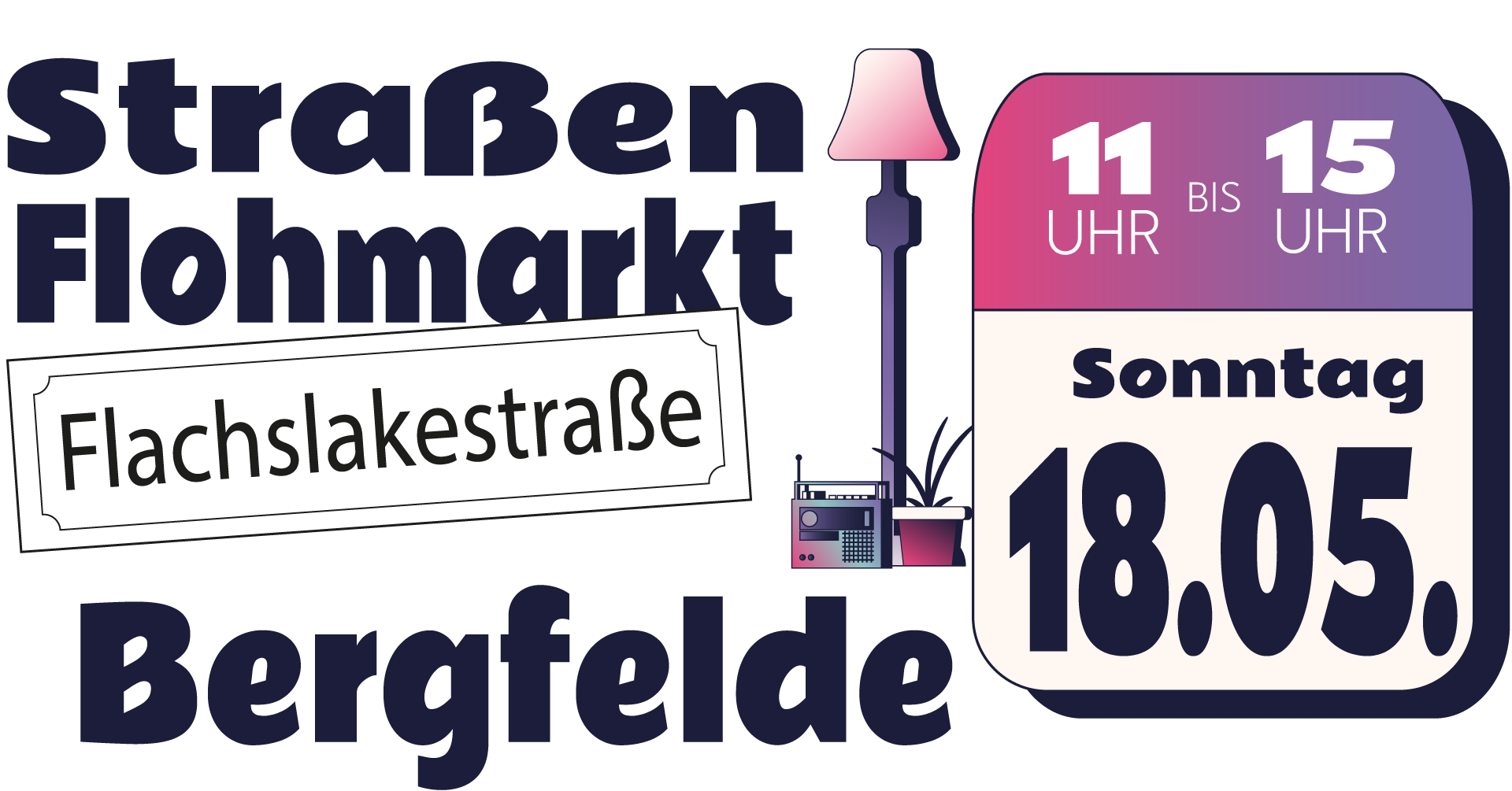 Straßenflohmarkt in Bergfelde!